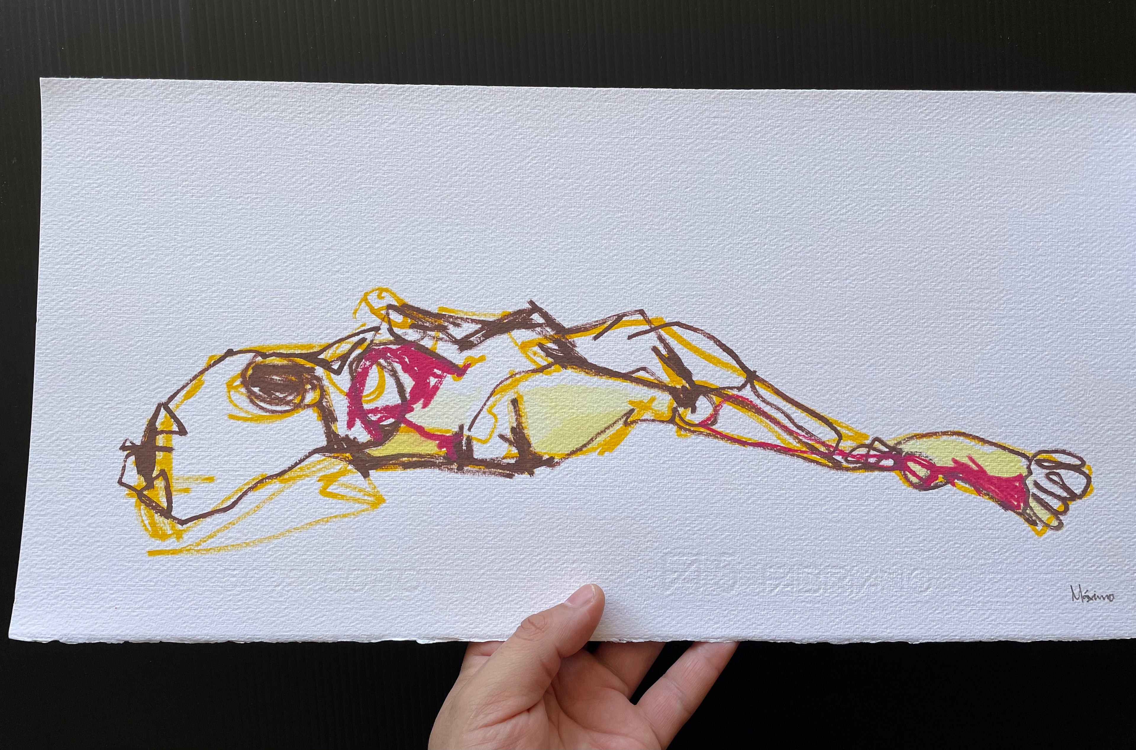 Figura en amarillo