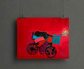 Figura en bicicleta