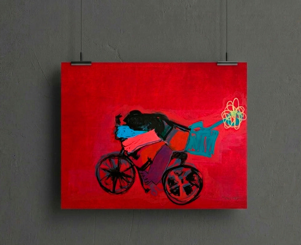 Figura en bicicleta